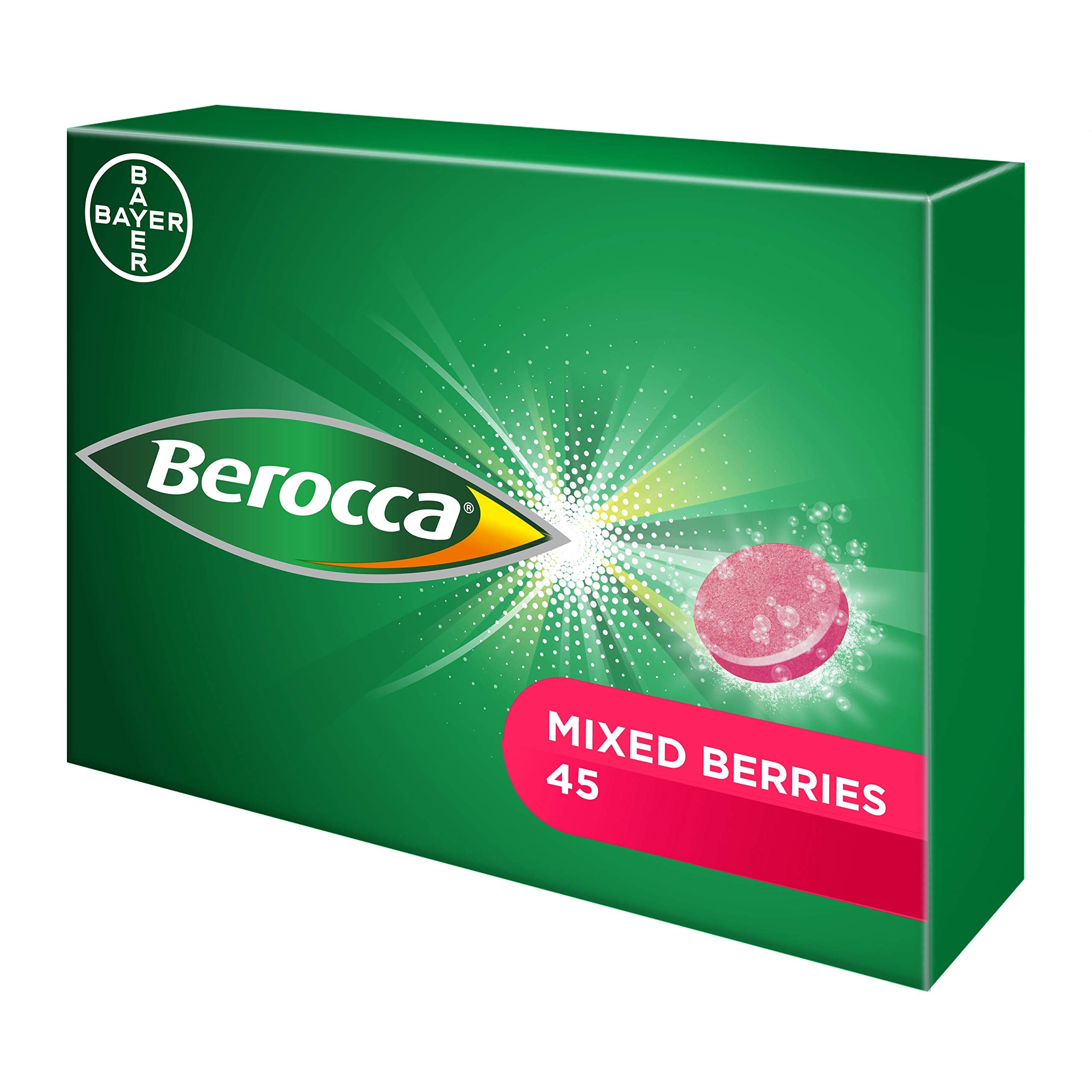 Berocca Vitamin C Effervescent Tablets, with Magnesium, Vitamin B12 and Vitamin B Berocca