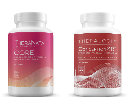 TheraNatal Core + ConceptionXR Reproductive Health Formula Bundle - Preconception Vitamin