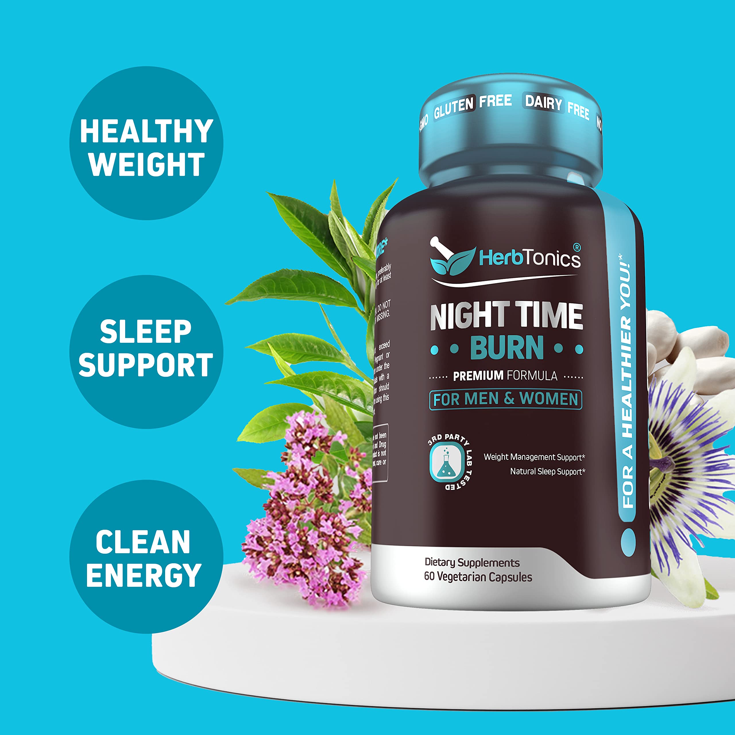 Herbtonics Apple Cider Vinegar Capsules Plus Keto BHB | Fat Burner & Weight Loss Herbtonics