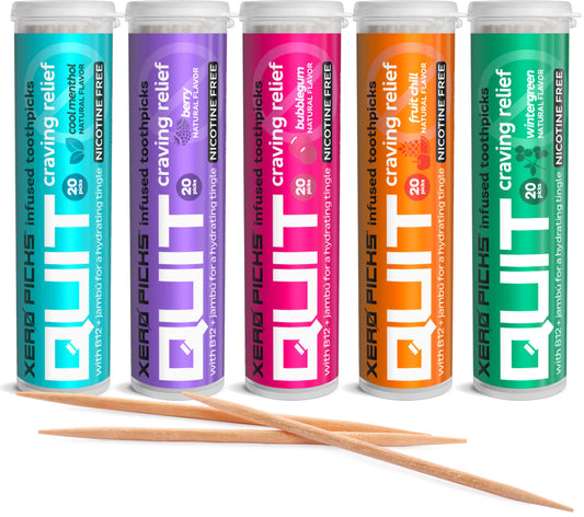 Xero Picks Infused Flavored Toothpicks to Help Quit Smoking - Nicotine