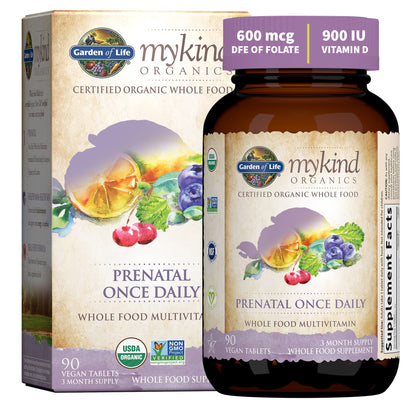 Garden of Life Organics Prenatal Vitamin: Folate for Energy & Healthy Fetal Development &, Dr. Formulated