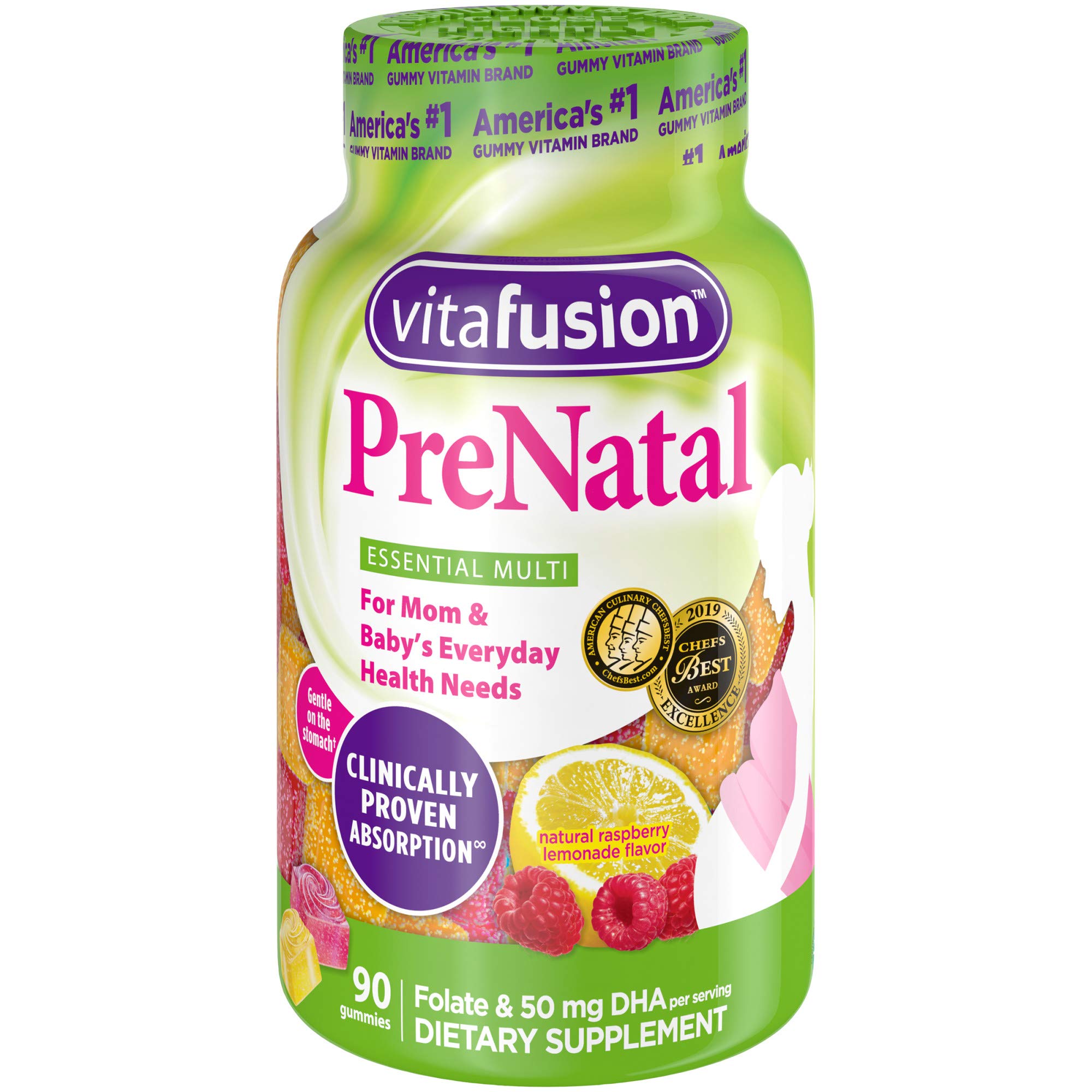 Vitafusion Prenatal Gummy Vitamins, 90 Count (Packaging May Vary)