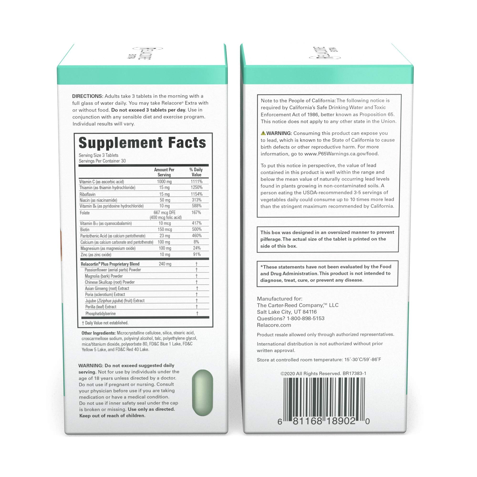 Relacore Extra Maximum Strength Stress-Mitigating Compound - Stress Relief Supplements Relacore