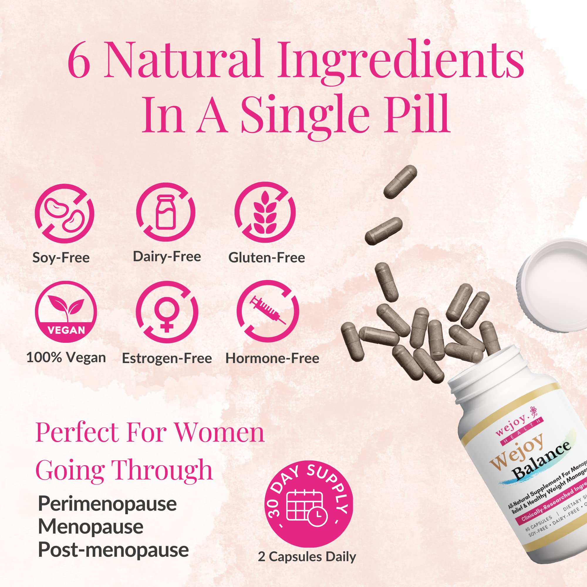 Wejoy Balance Menopause Supplements for Women - Uniquely Formulated WEJOY.