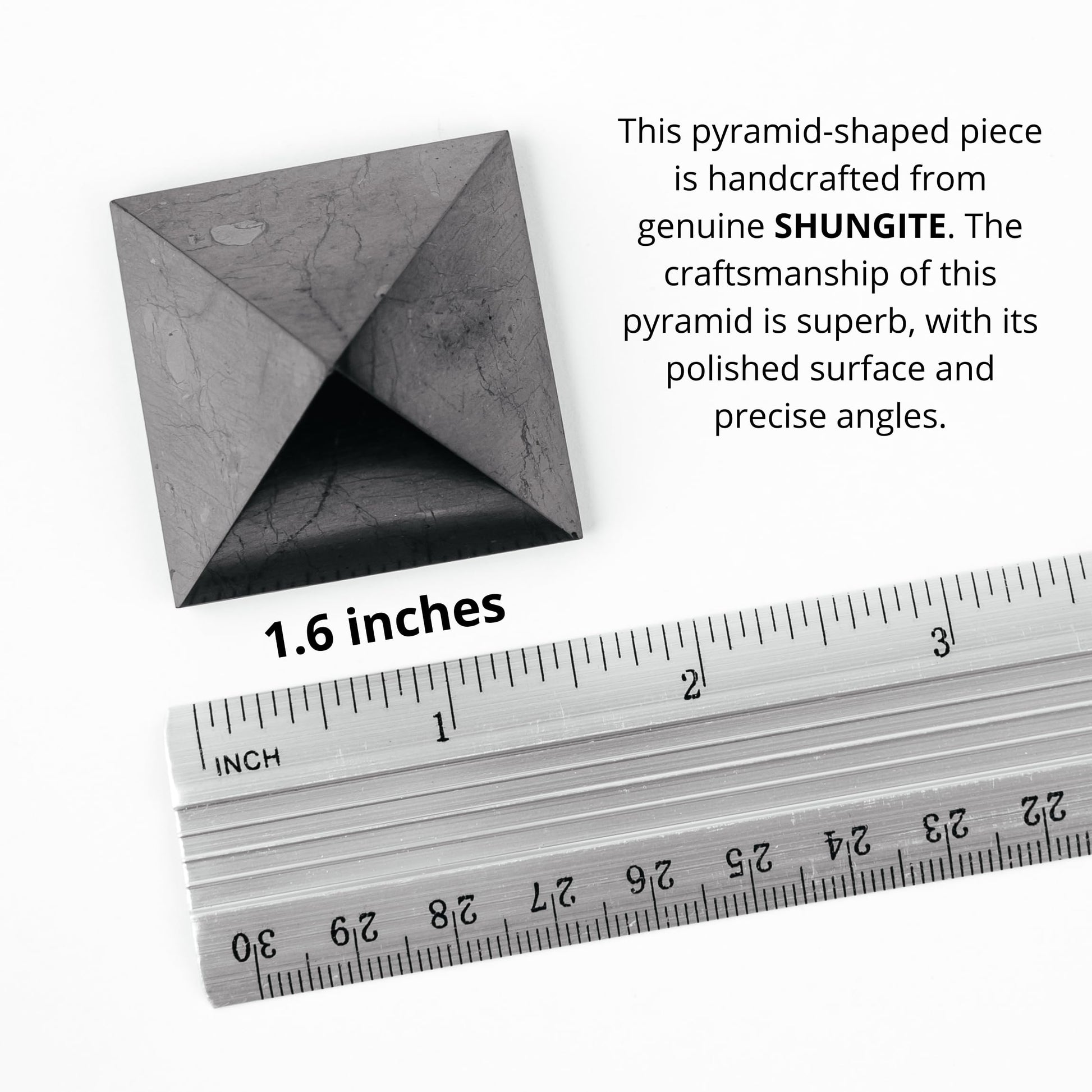 KARELIANMASTERS Shungite Stones Pyramid and Sticker for Phone Set - Crystal Healing Protection KARELIANMASTERS