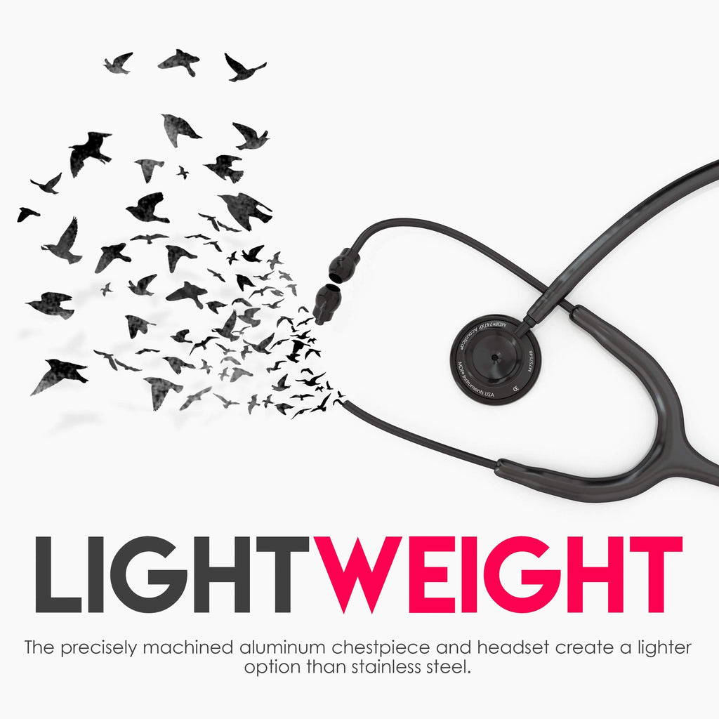 MDF Acoustica Lightweight Stethoscope for Doctors, Nurses, Students MDF Instruments