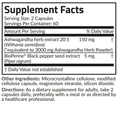 Futurebiotics Ashwagandha Extra Strength Stress & Mood Support with BioPerine
