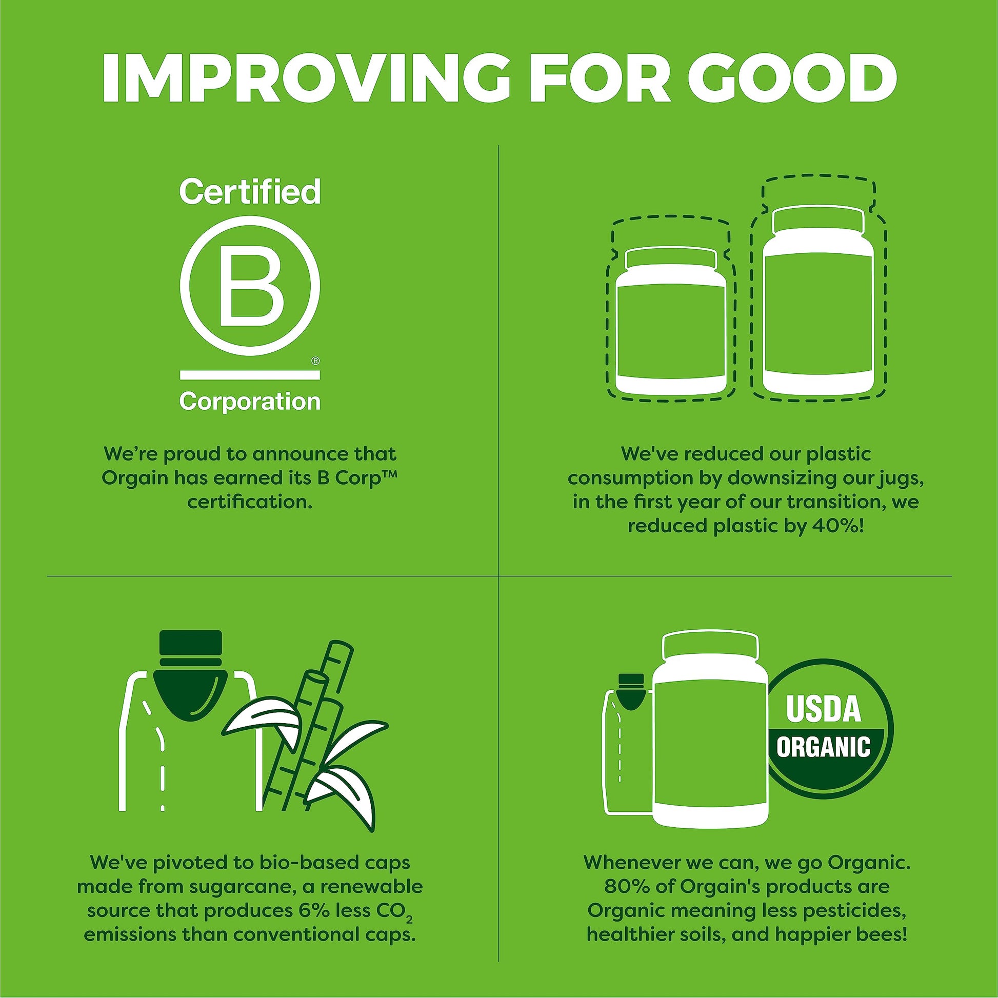 Orgain Hydrolyzed Collagen Peptides Powder, 20g Grass Fed Collagen - Hair, Skin, Nail Orgain