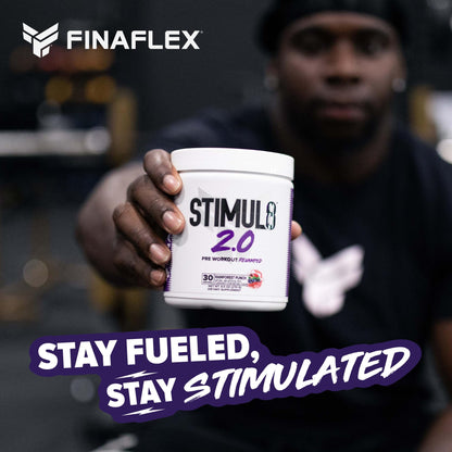 FINAFLEX STIMUL8 2.0 Pre Workout, Granny Apple - Delivers Energy, Focus & Strength - with Beta-Alanine, Alpha GPC & Caffeine - 30 Servings