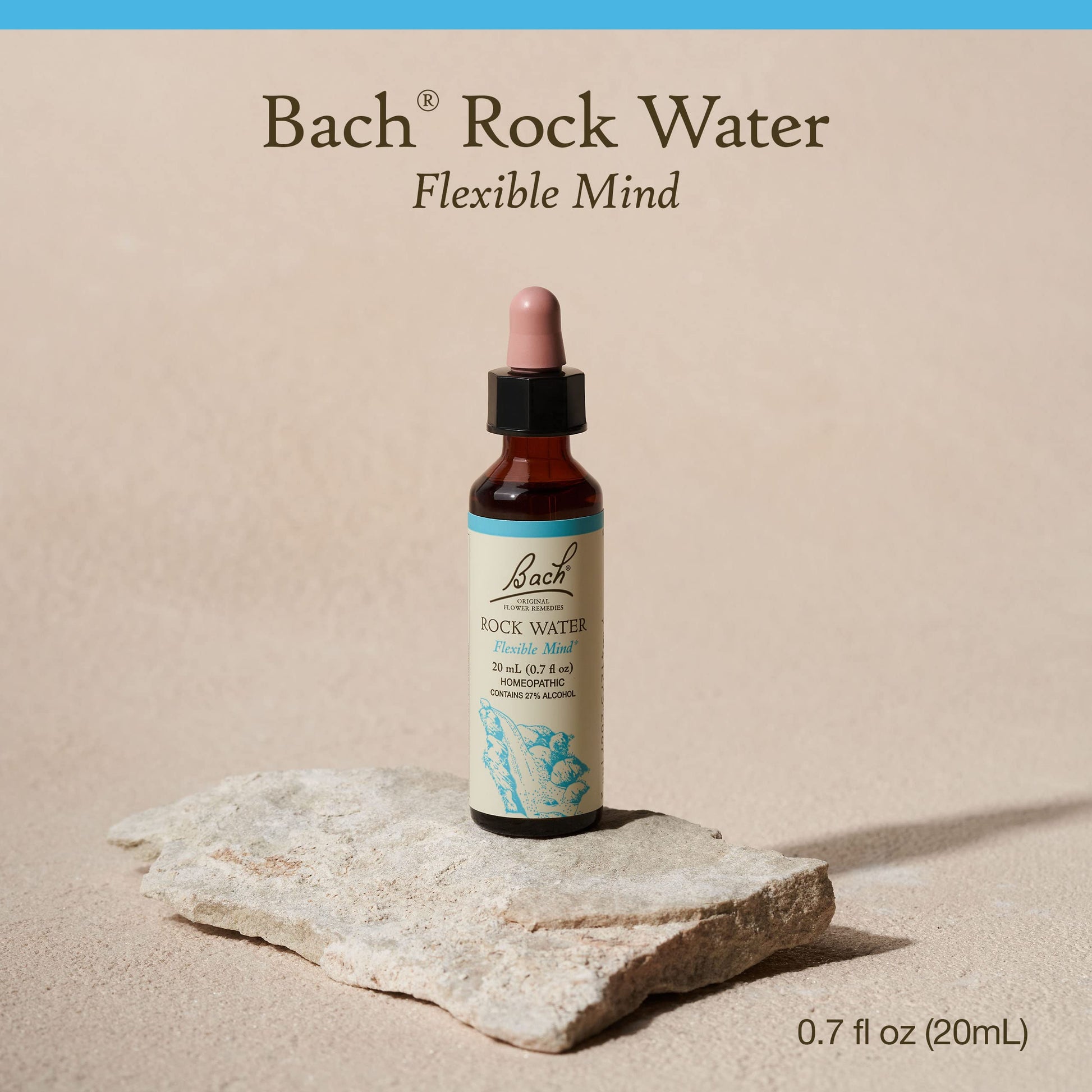 Bach Original Flower Remedies, Rock Water for Flexibility, Natural Homeopathic Flower Essence Bach