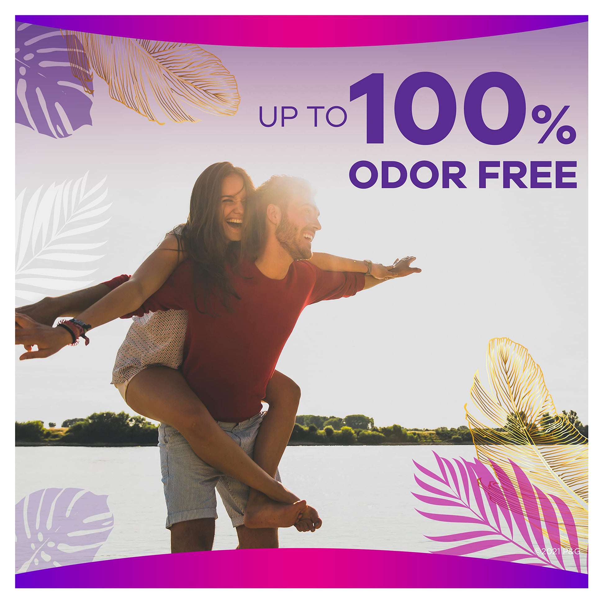 Always Radiant Daily Liners Long Absorbency, Up to 100% Odor-free, 92 Count Always