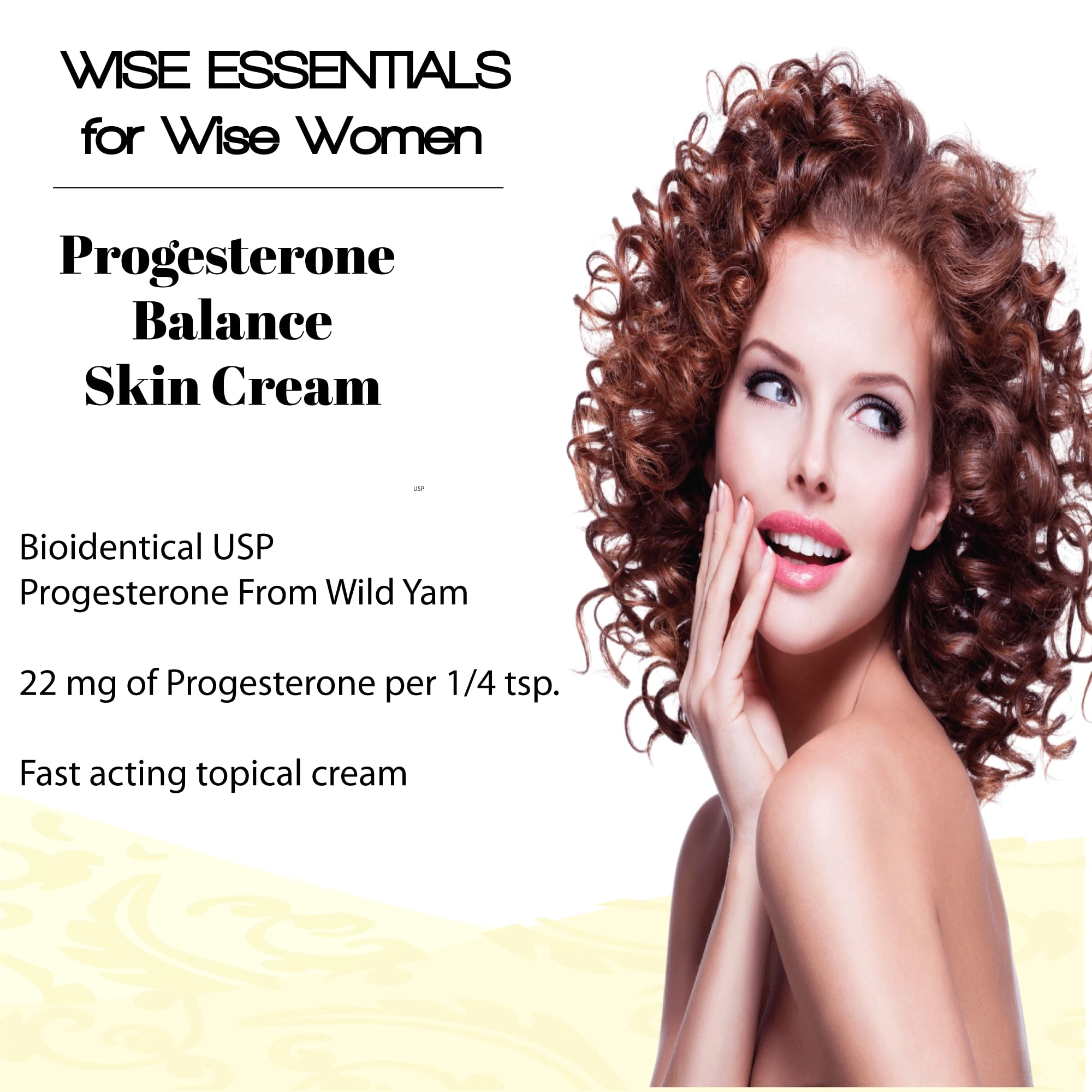 Progesterone Cream for Women Paraben Free - Bioidentical Progesterone Balance Body Cream Wise Essentials