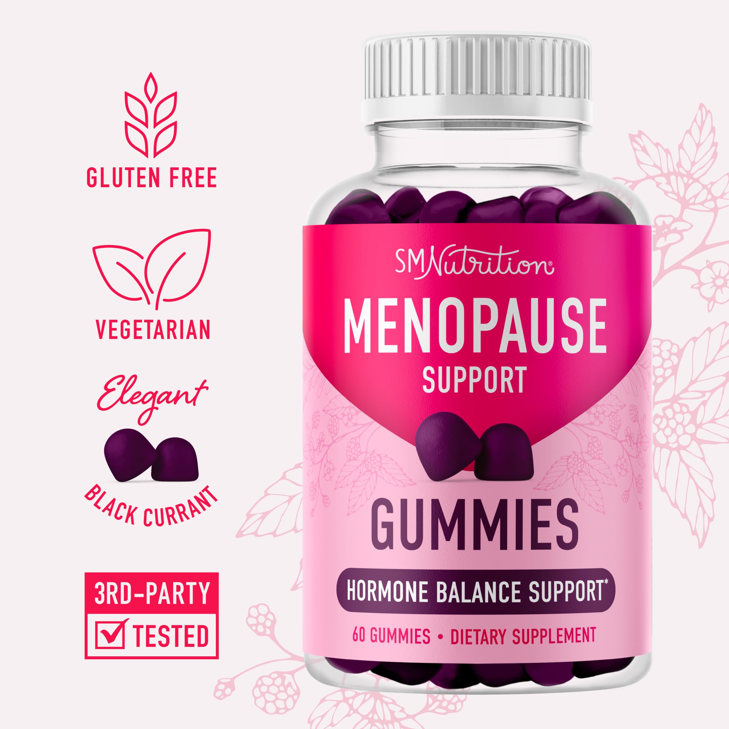 Menopause Support Gummies | Hormone Balance Relief for Hot Flashes, Night Sweats, Mood Swings