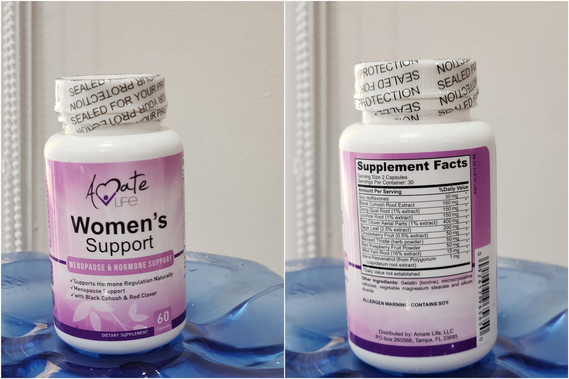 Women’s Support Supplement- Natural Hormone Regulation- Menopause Support Supplement- Estrogen Rich Amate Life