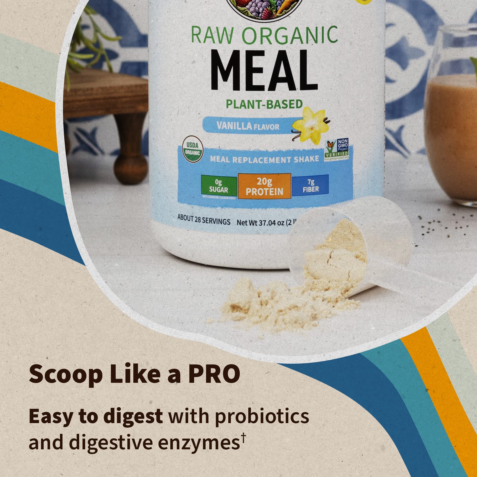 Garden of Life Vegan Protein Powder - Raw Organic Meal Replacement
