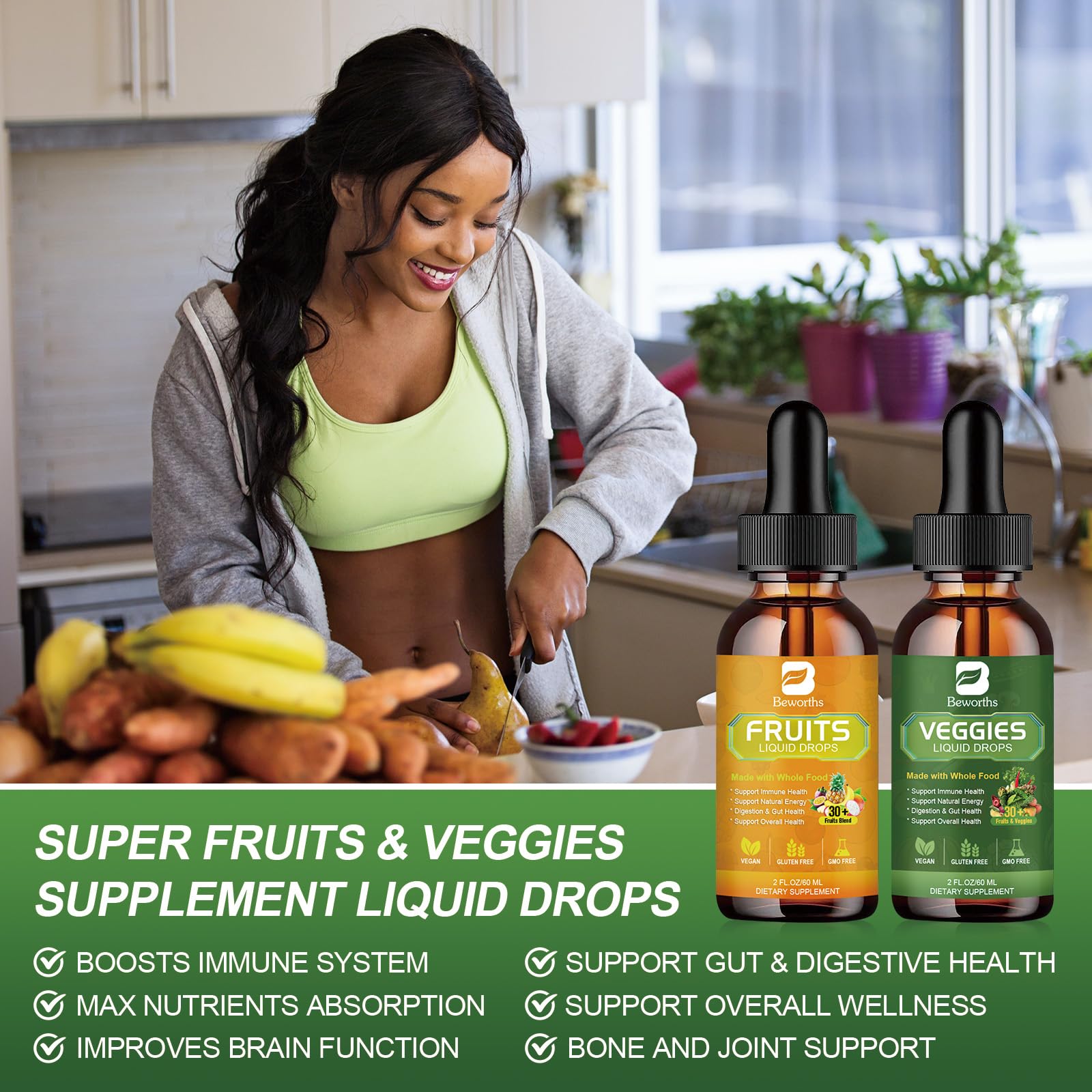 B BEWORTHS Fruits and Veggies Supplement - Balance of Natural Fruit and Vegetable B BEWORTHS