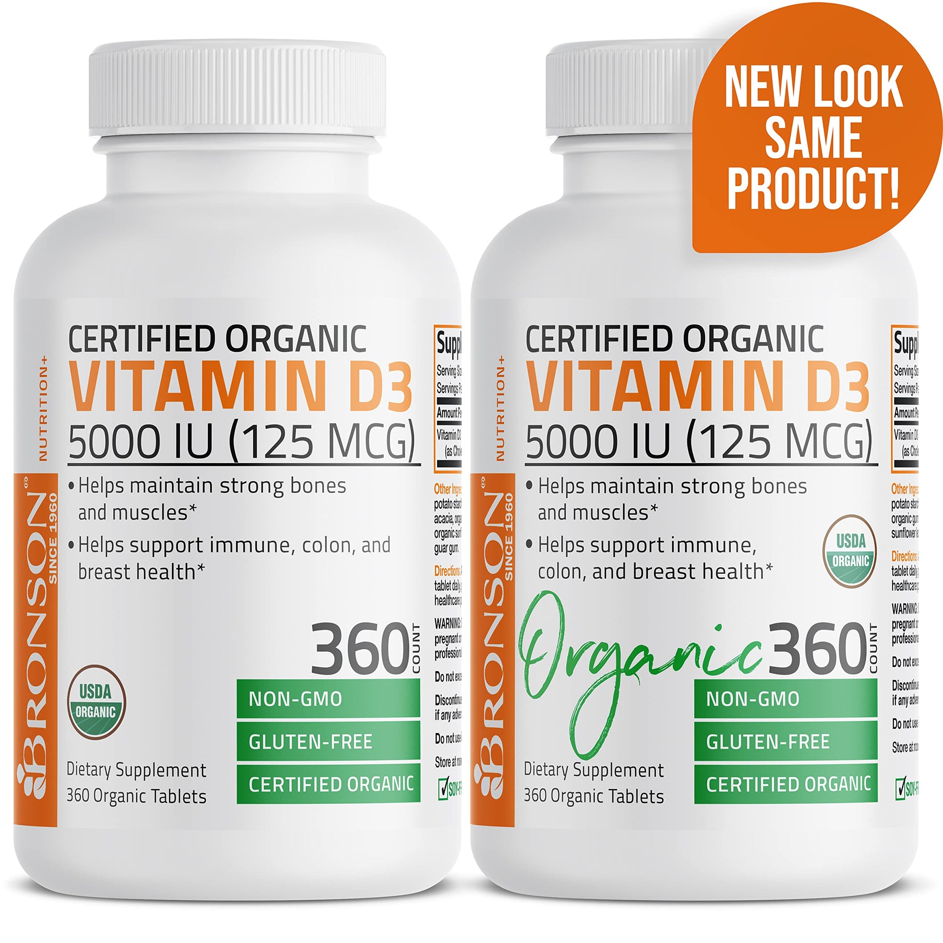 Bronson Vitamin D3 5,000 IU (1 Year Supply) for Immune Support, Healthy Muscle Bronson