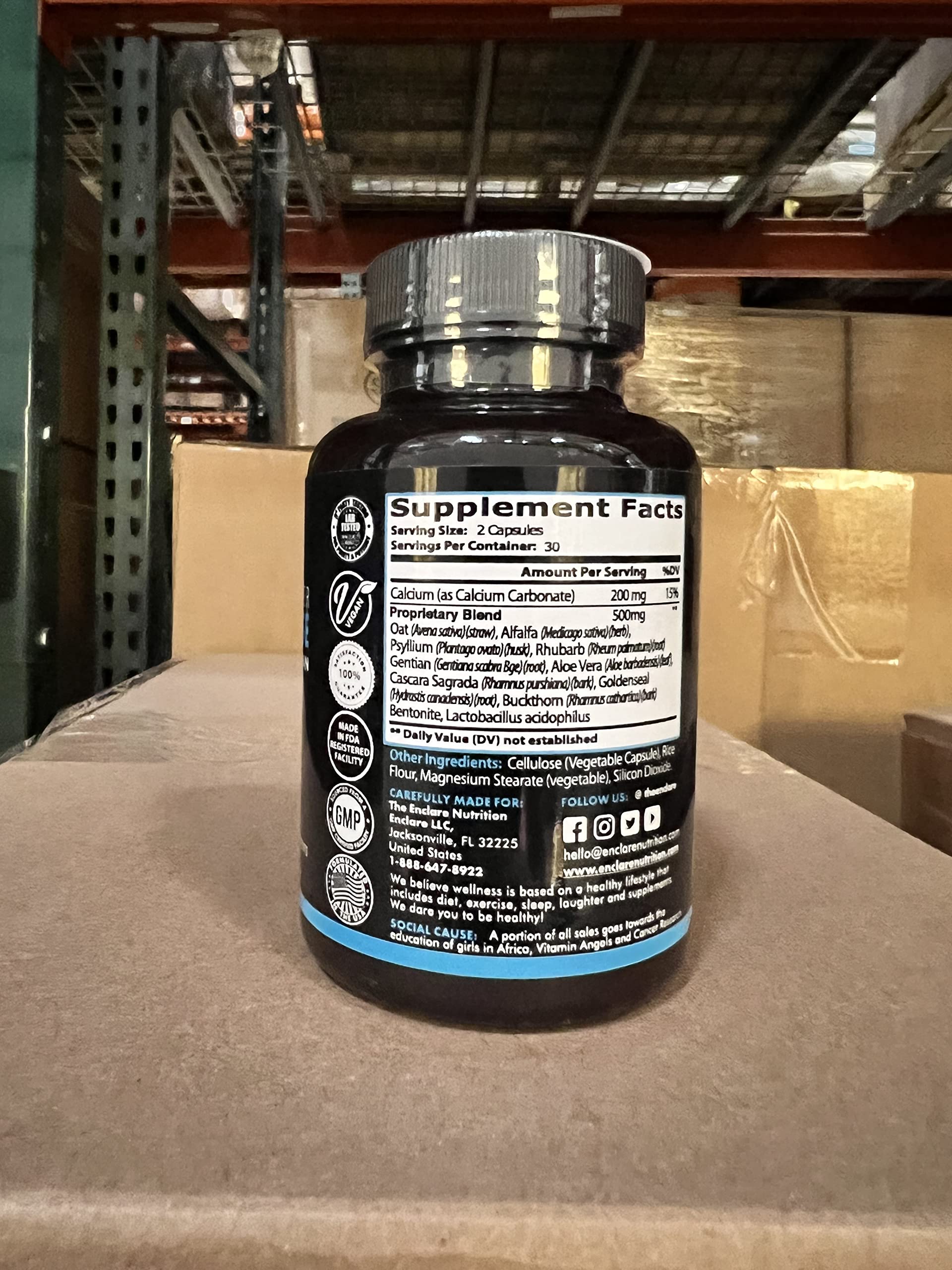 Detox Ease, Colon Cleanse Detox, Healthy Bowel Movements, Digestive Health, Urinary Tract THE ENCLARE NUTRITION