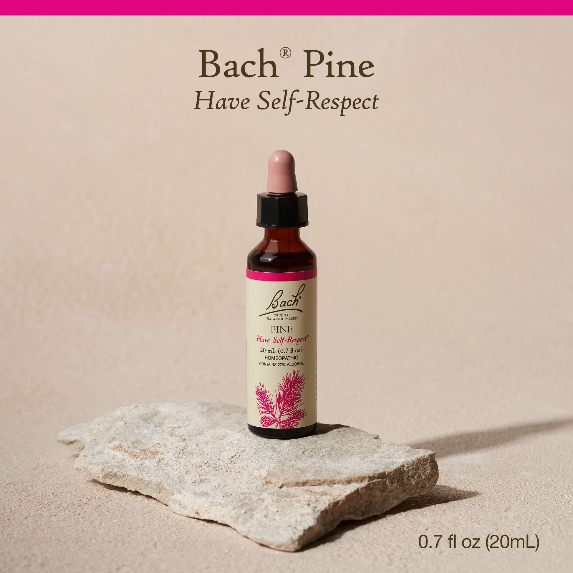 Bach Original Flower Remedies, Pine for Self Respect, Natural Homeopathic Flower Essence Bach