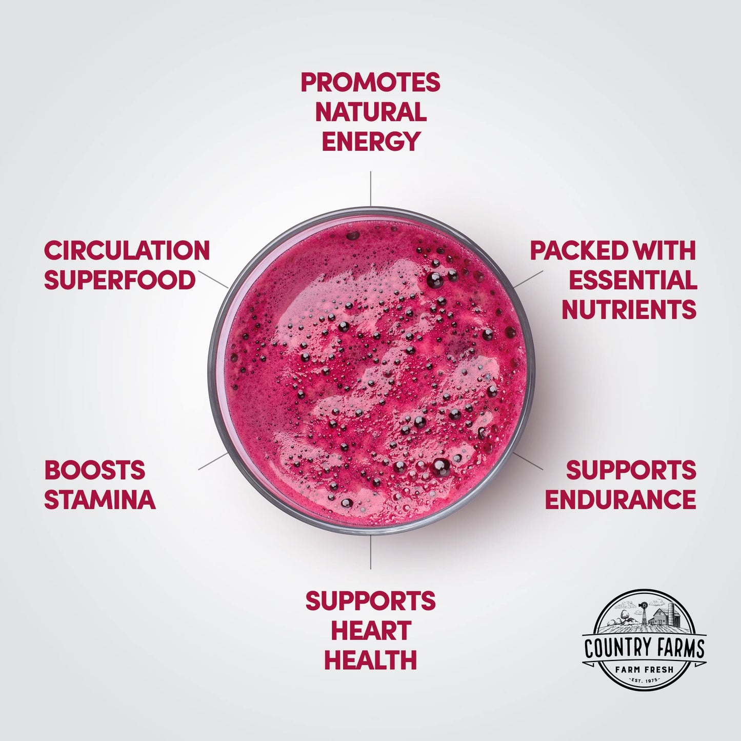COUNTRY FARMS Bountiful Beets, Wholefood Beet Extract Superfood, Helps Support Healthy