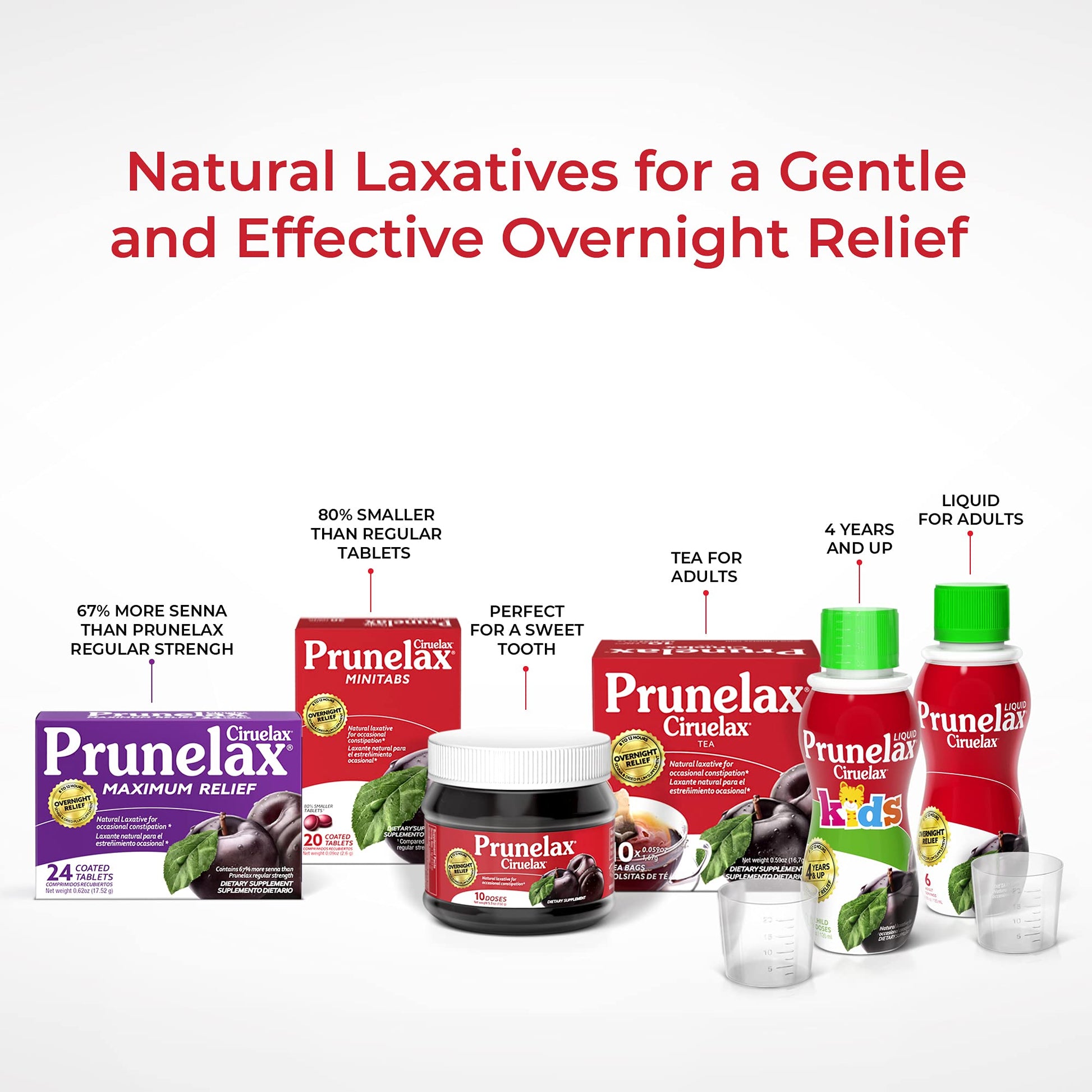 Prunelax Ciruelax Natural Laxative Regular for Occasional Constipation,Tea Bags, Prunes Prunelax