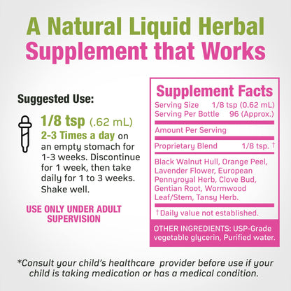 Cedar Bear - Intestinal Cleanse for Kids, Liquid Herbal Supplement for Detox Cleanse