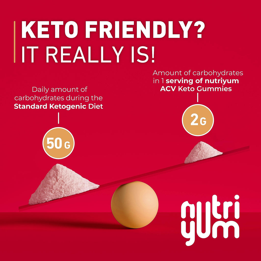 Keto ACV Gummies 1500 mg - Gelatin-Free Apple Cider Vinegar Gummies - Low Carbs