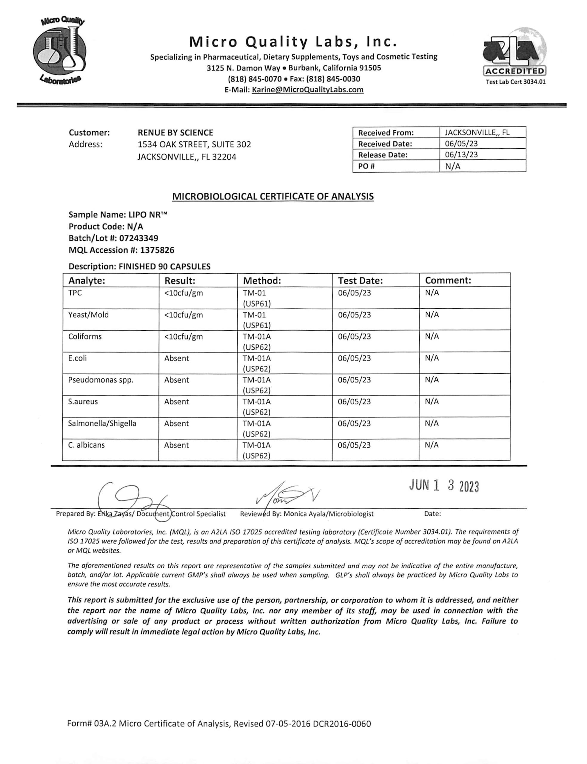 RENUE Liposomal Nicotinamide Riboside (NR) Supplement 300 mg - Bioavailable Formula RENUE BY SCIENCE