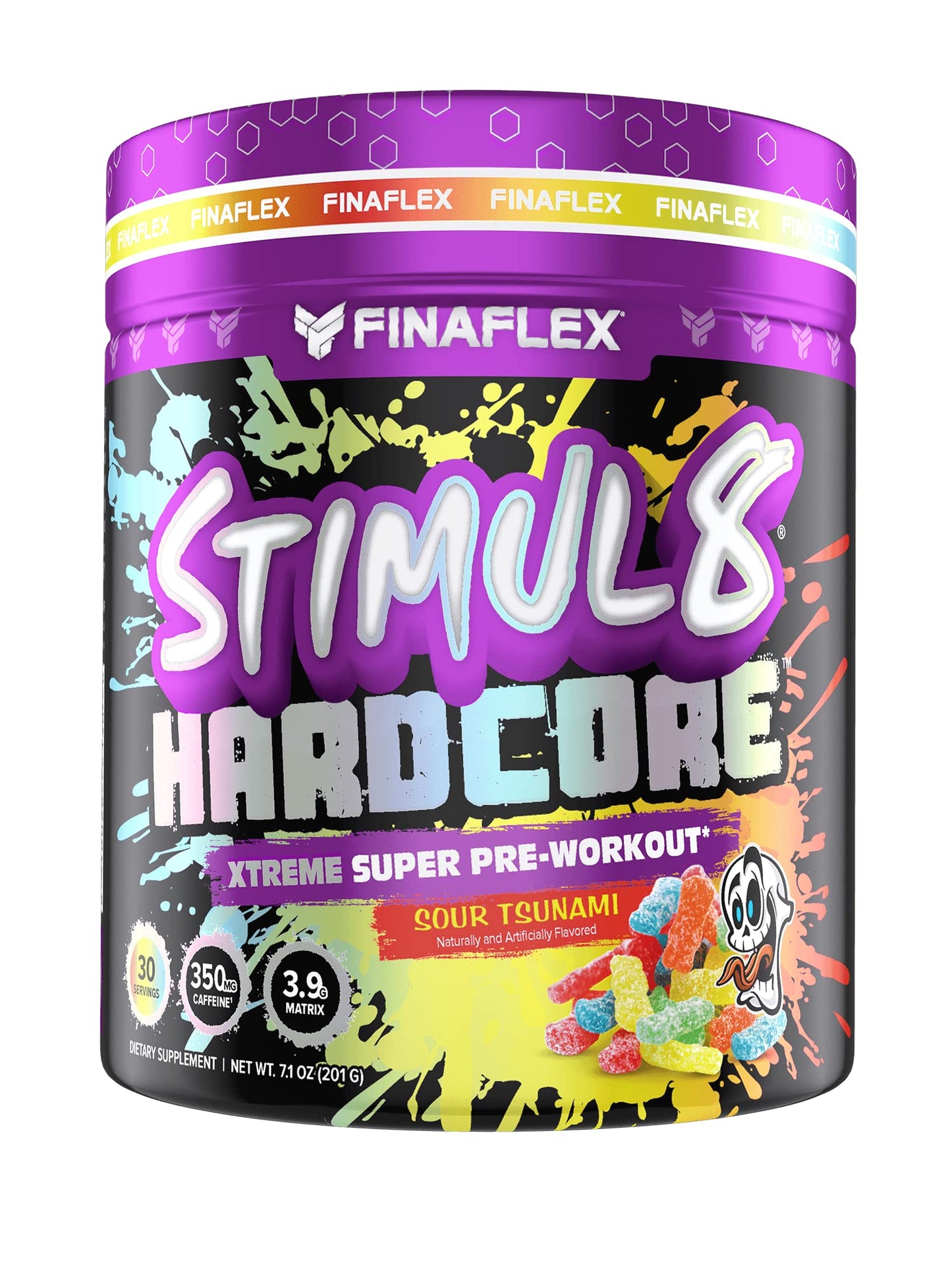 FINAFLEX STIMUL8 Hardcore, Sour Tsunami - Extreme Energy, Strength & Endurance