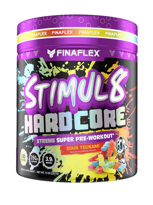 FINAFLEX STIMUL8 Hardcore, Sour Tsunami - Extreme Energy, Strength & Endurance
