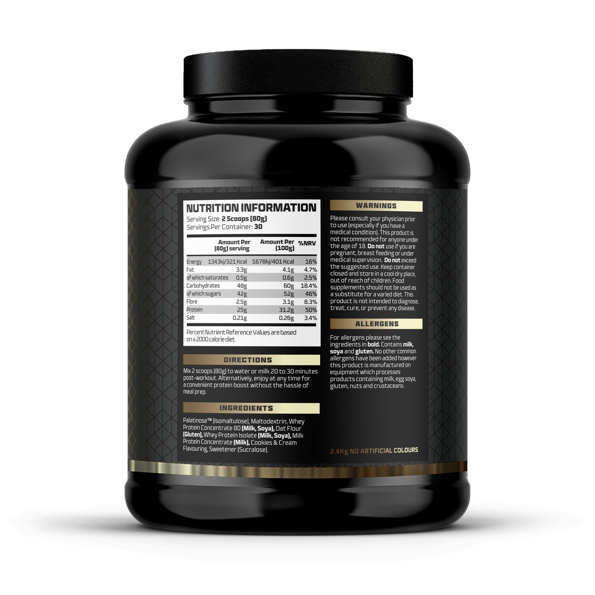 Beast Pharm | Recover Whey Protein Powder | 2.4kg/30 Servings | Cookies & Cream Beast Pharm