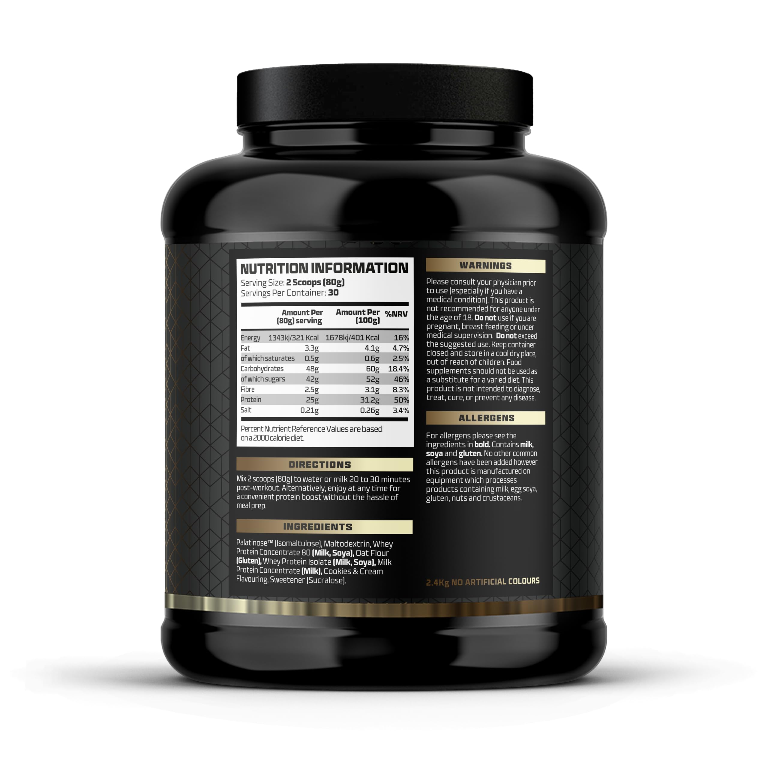 Beast Pharm | Recover Whey Protein Powder | 2.4kg/30 Servings | Cookies & Cream Beast Pharm