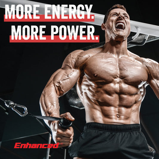 Enhanced Labs - Mr. Olympia 2020 Big Ramy’s Rage Pump - Stimulant Free Pre Workout w/Creatine to Increase Power, Maximize Pump, and Intensify Strength (30 Servings) (Orange Juice)