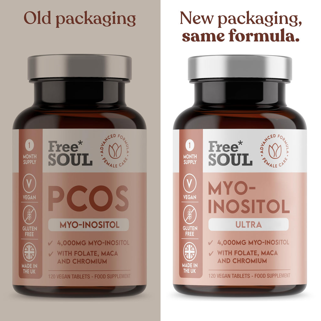 Free Soul Myo-Inositol Ultra Supplement with 4,000mg Myo-Inositol, 200ug Folate, 100ug