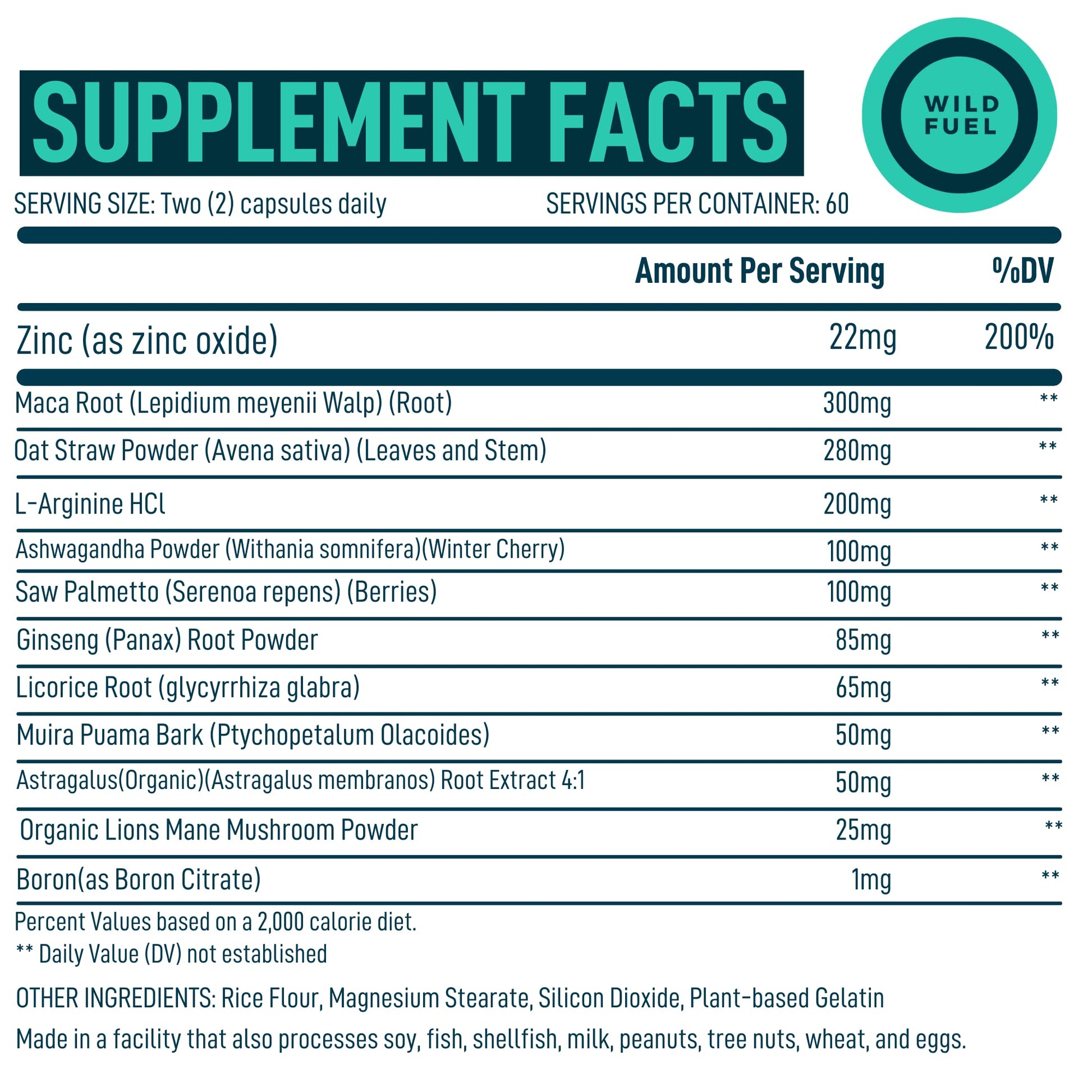 WILD FUEL Male Fertility Supplement and Dental Probiotics Health and Wellness Bundle WILD FUEL