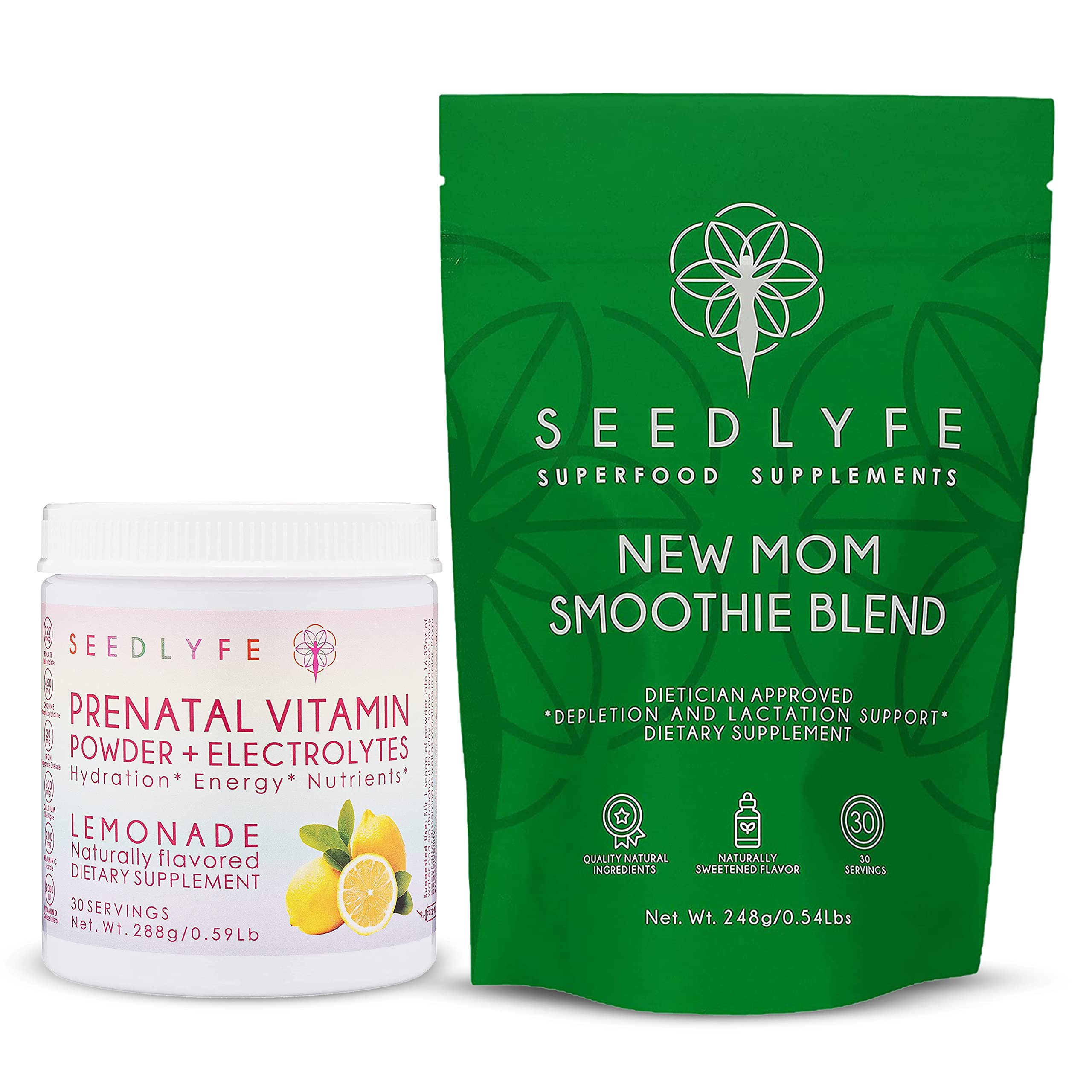 seedlyfe New Mother Postnatal Supplement Care Bundle - Lactation Superfood Smoothie
