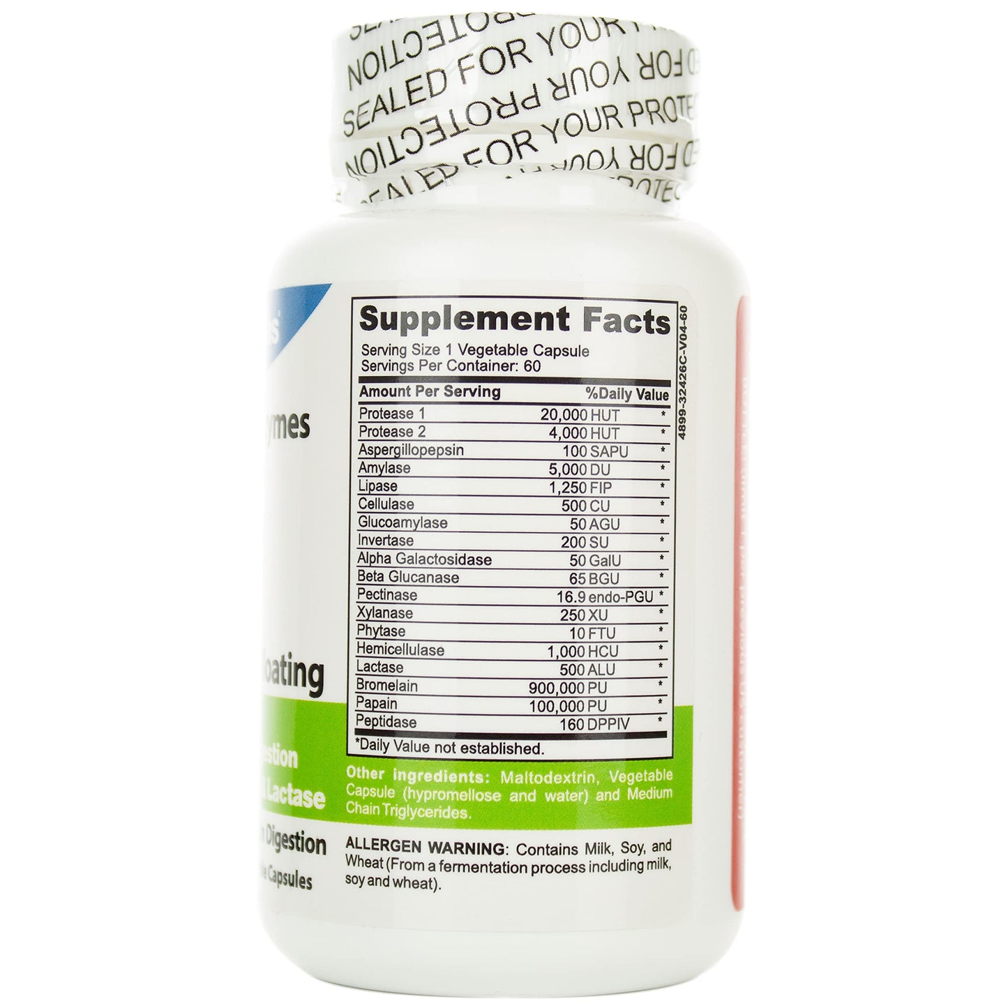 DrFormulas Digestive Enzymes for Bloating Relief, Gas, Lactose Intolerance