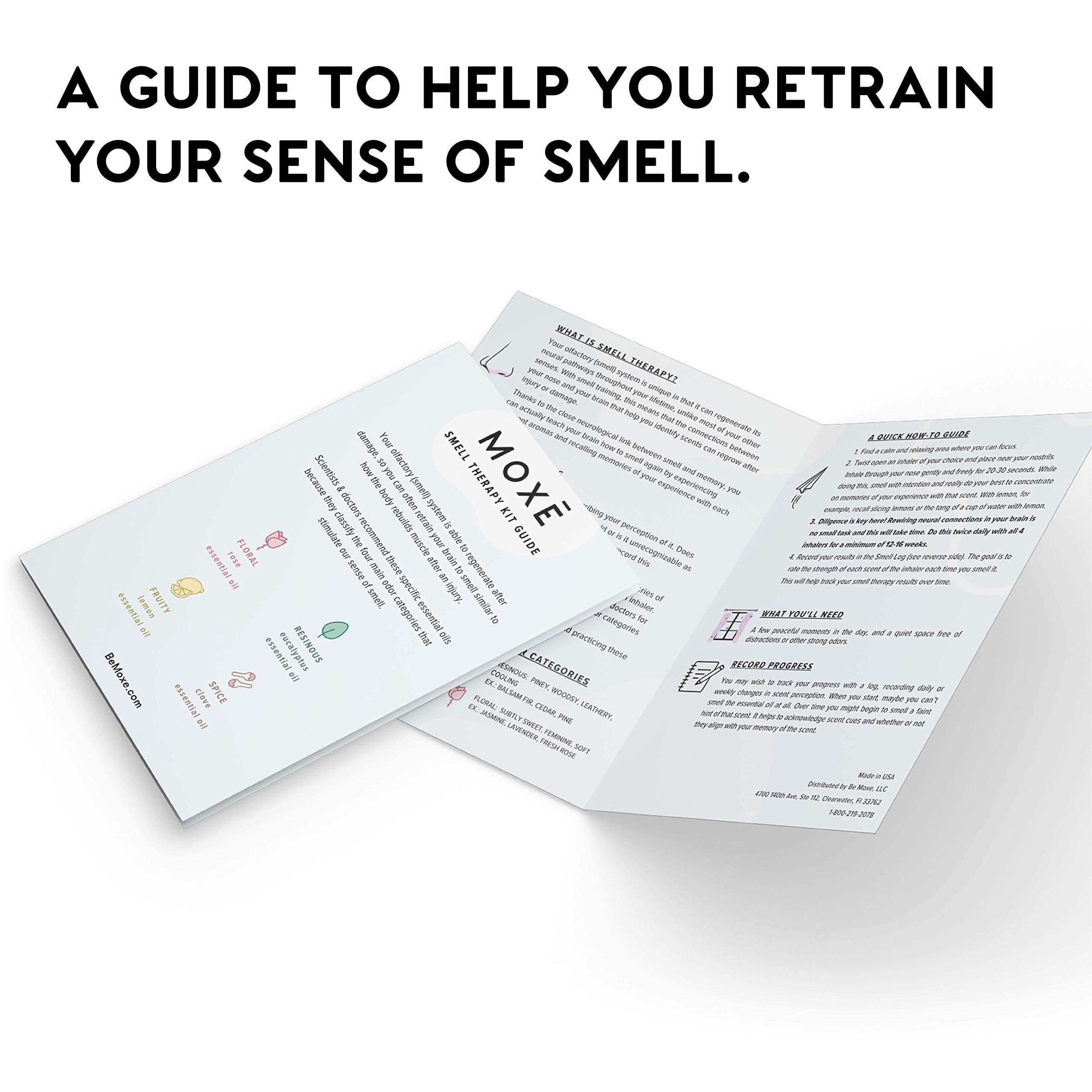 MOXĒ Smell Training Kit, Made in USA, 4 Essential Oils, Olfactory Regeneration, Helps Restore Sense MOXE