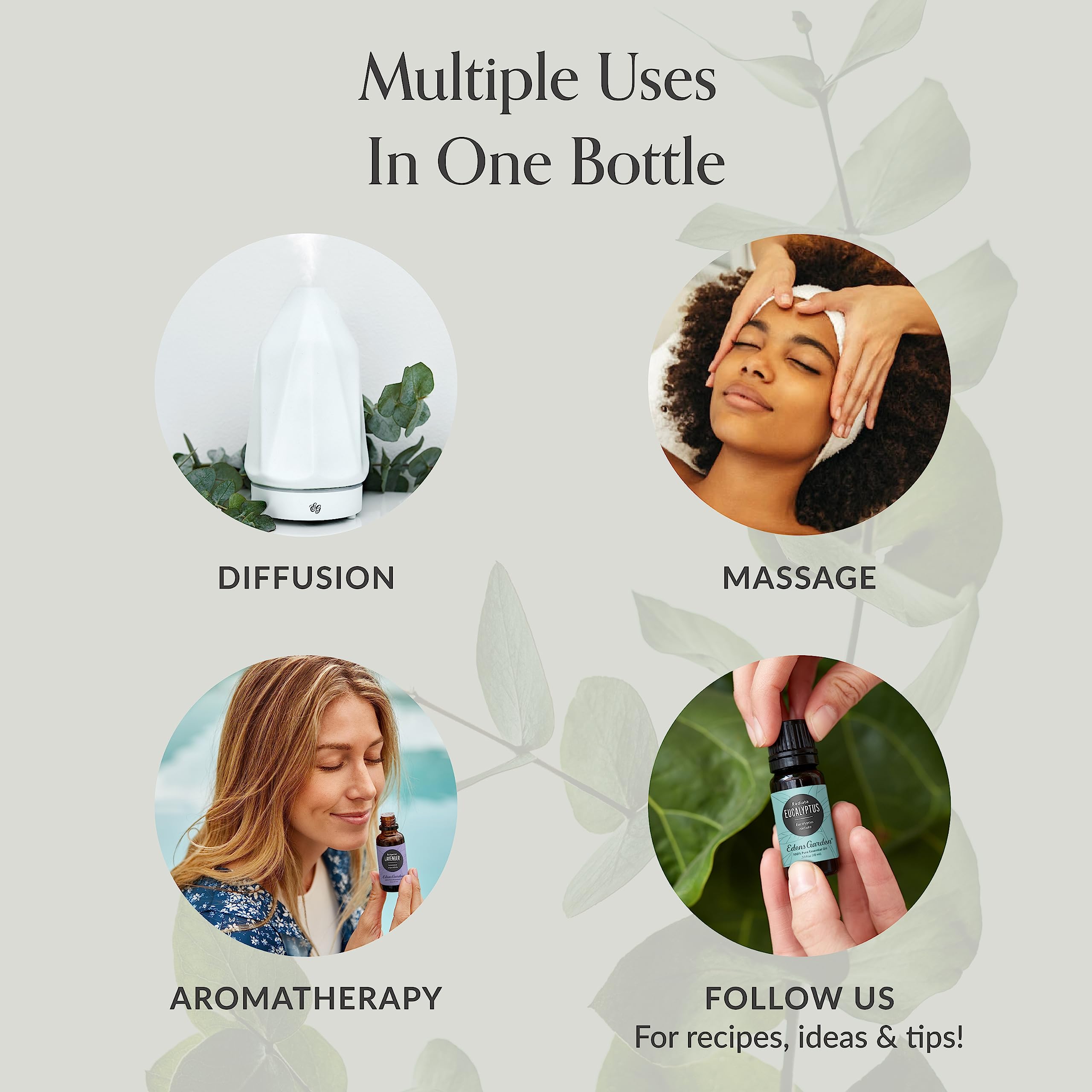 Edens Garden Essential Oil Well-Being Set, 3 Pure Essential Oils for Diffusers for Home Edens Garden