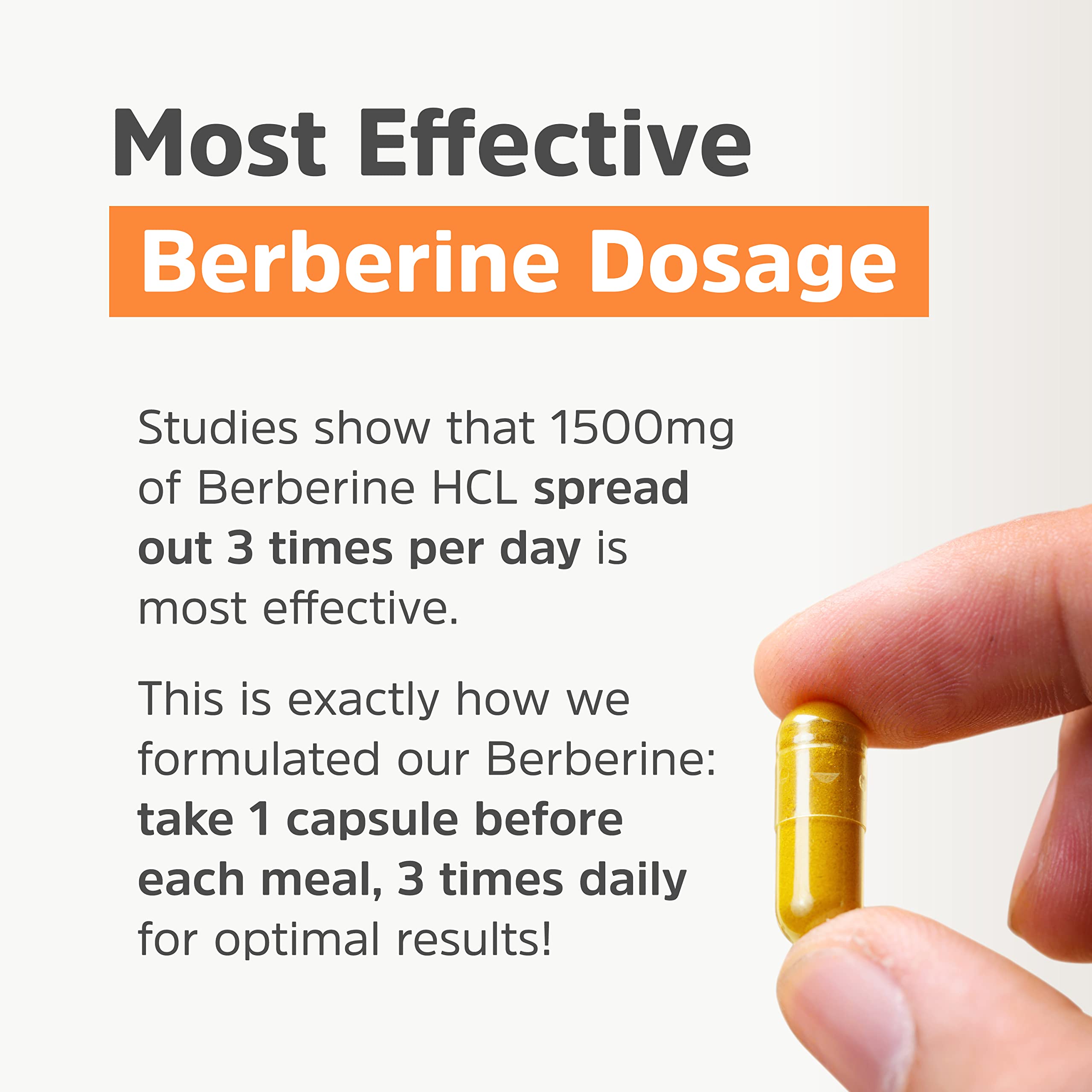 Clean Label Berberine Supplement 1500mg - Ultra Pure 98% Berberine HCl, Highest Purity Physician's Healthy Alternatives