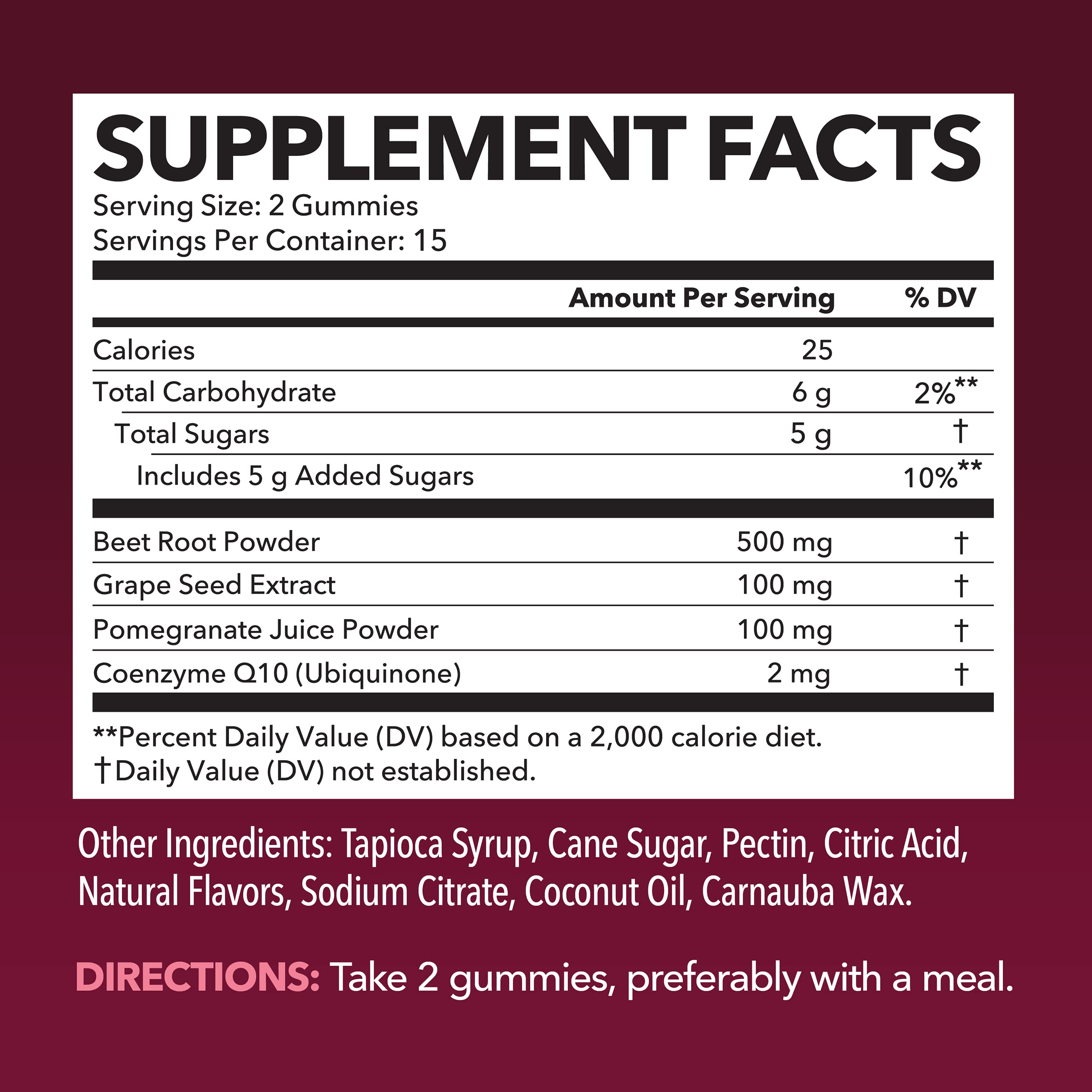 Beet Root Gummies with COQ10 Energy Supplement | Nitric Oxide Supplement for Healthy HAVASU NUTRITION