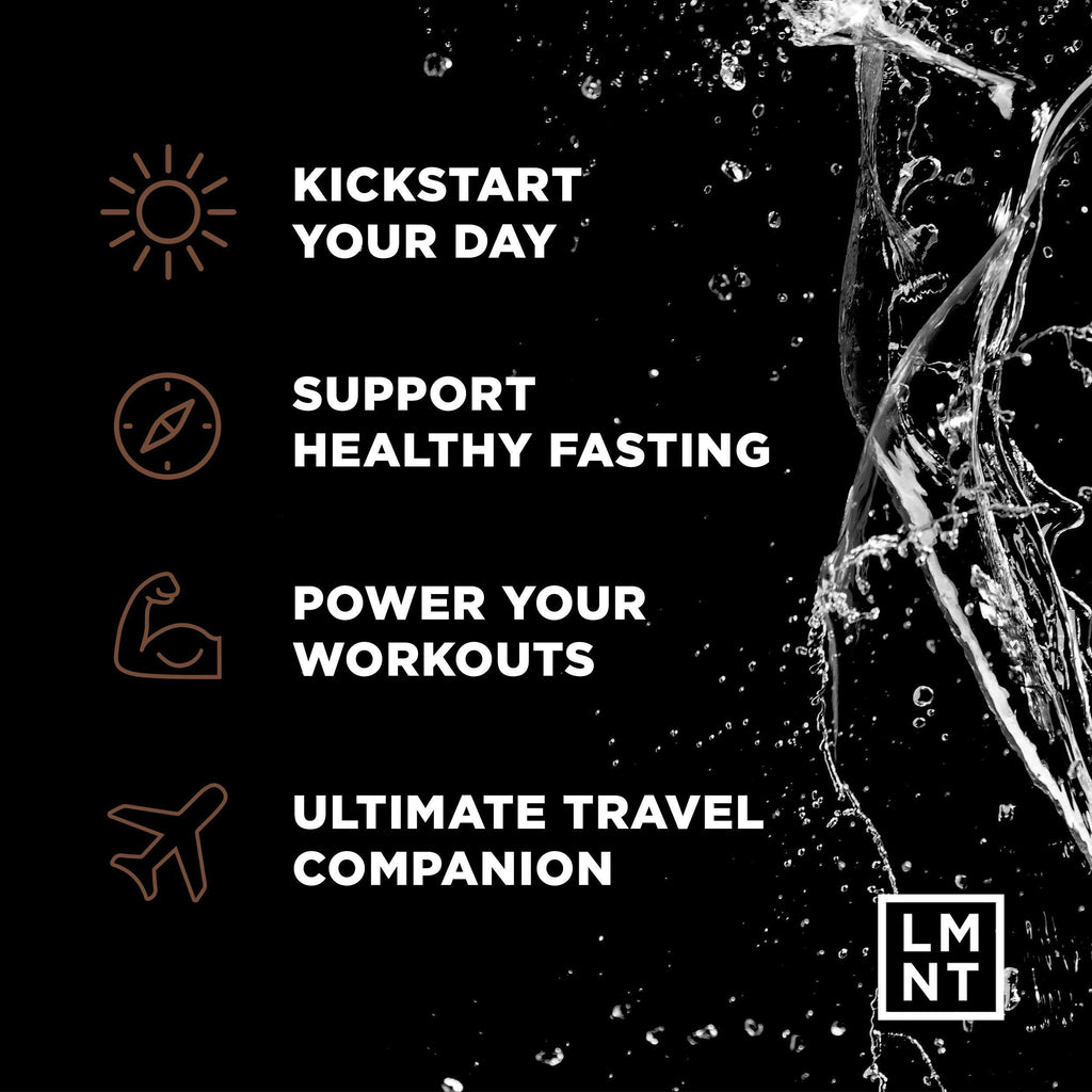 LMNT Zero-Sugar Electrolytes - Hot Chocolate Salt - Hydration Powder Packets