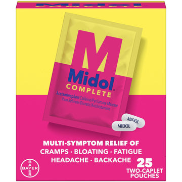 Midol Complete Caplets with Acetaminophen for Menstrual Symptom Relief - 50 Count 