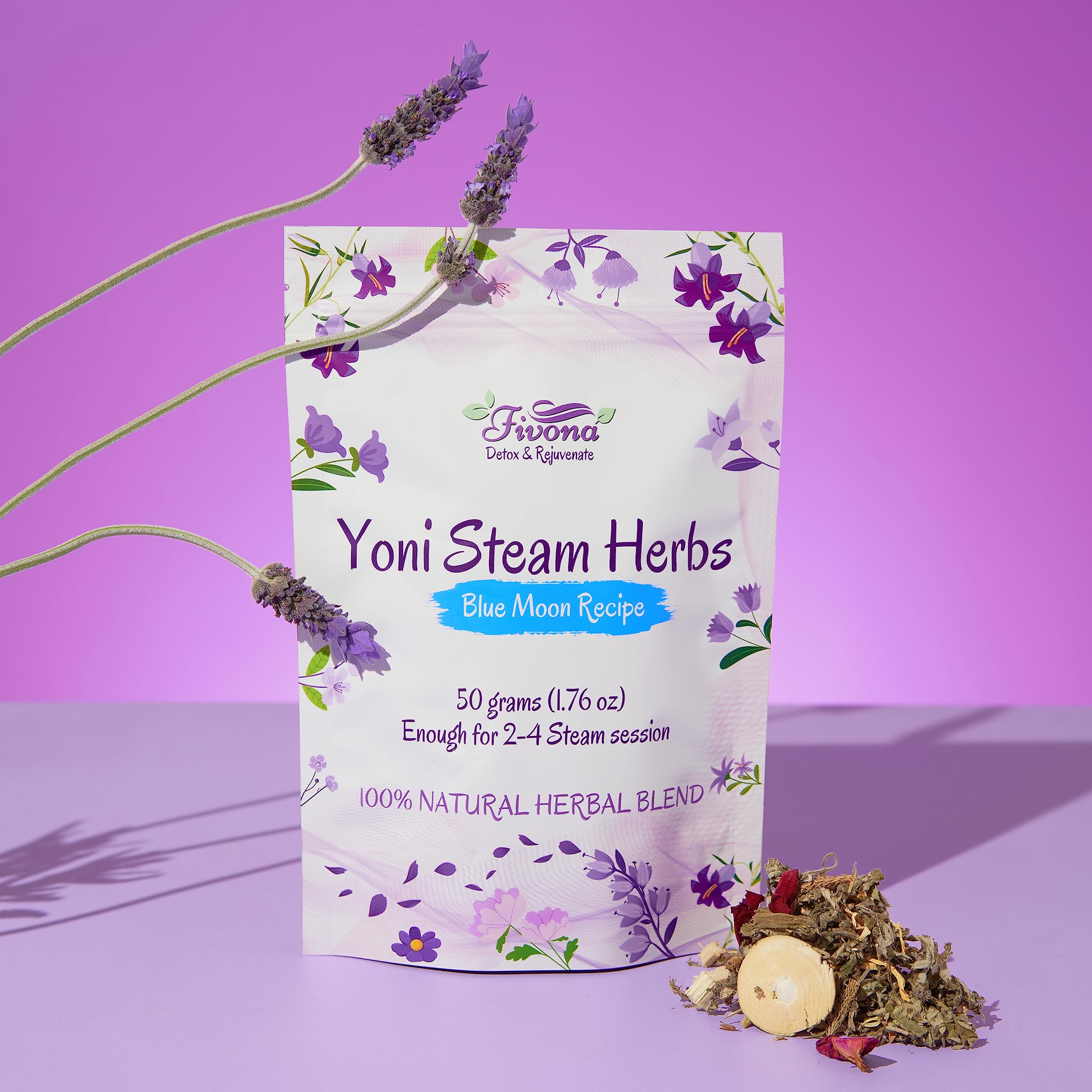FIVONA Yoni Steaming Herbs - For Feminine Use And Rituals - V-Detox, Cleanse, Wash, Odor Control FIVONA