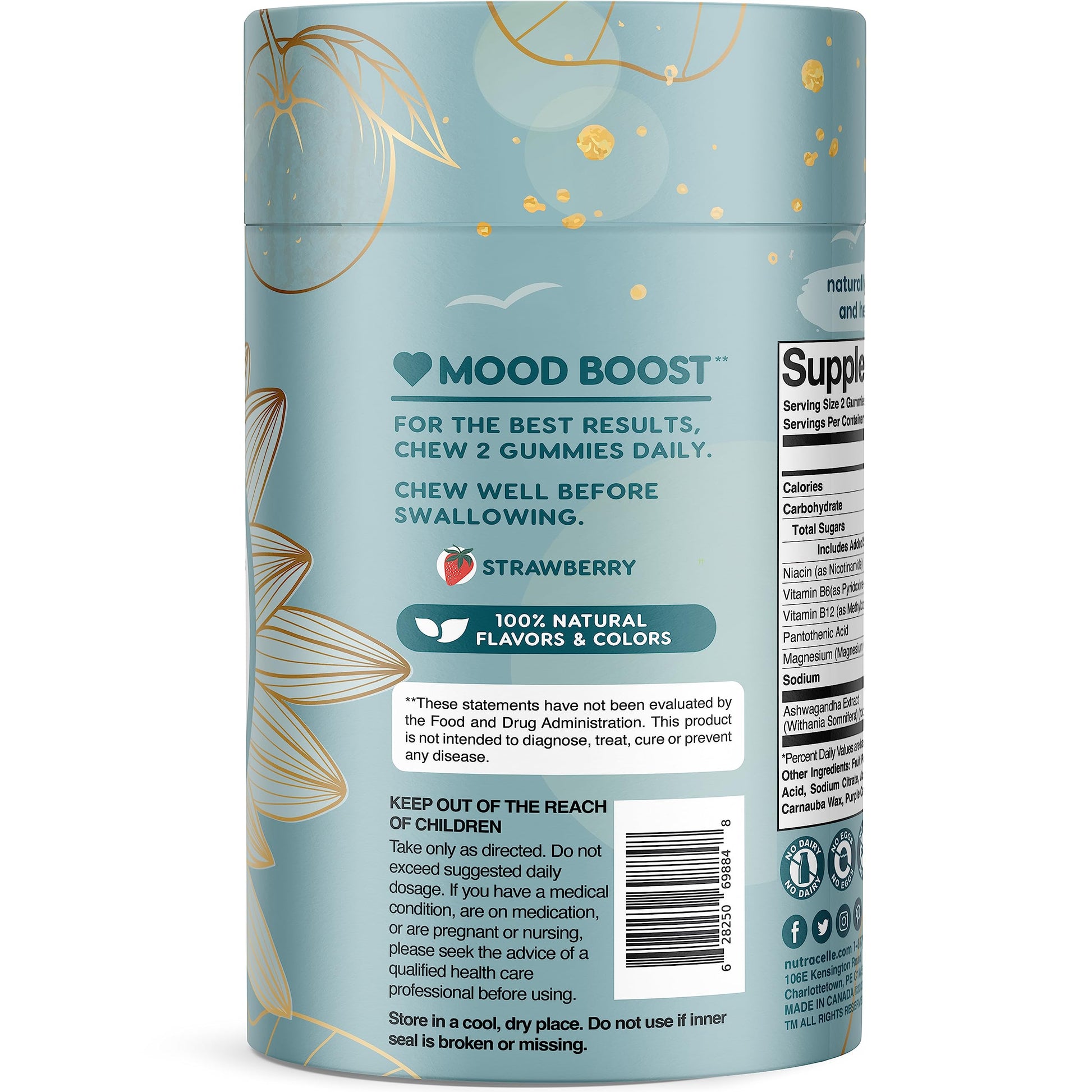 Nutracelle NUTRAMIN Mood Boost Multivitamin Gummy - Delicious & Yummy Anti-Stress Nutracelle