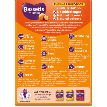Bassetts Vitamins 12-18 EPO Orange & Passion Fruit 30's, 94.2 g, Orange and passionfruit