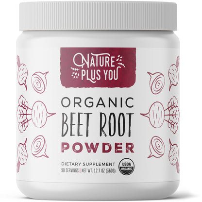 TruBaio Organic Beet Root Powder: Nitric Oxide Booster, Circulation and Stamina Increasing