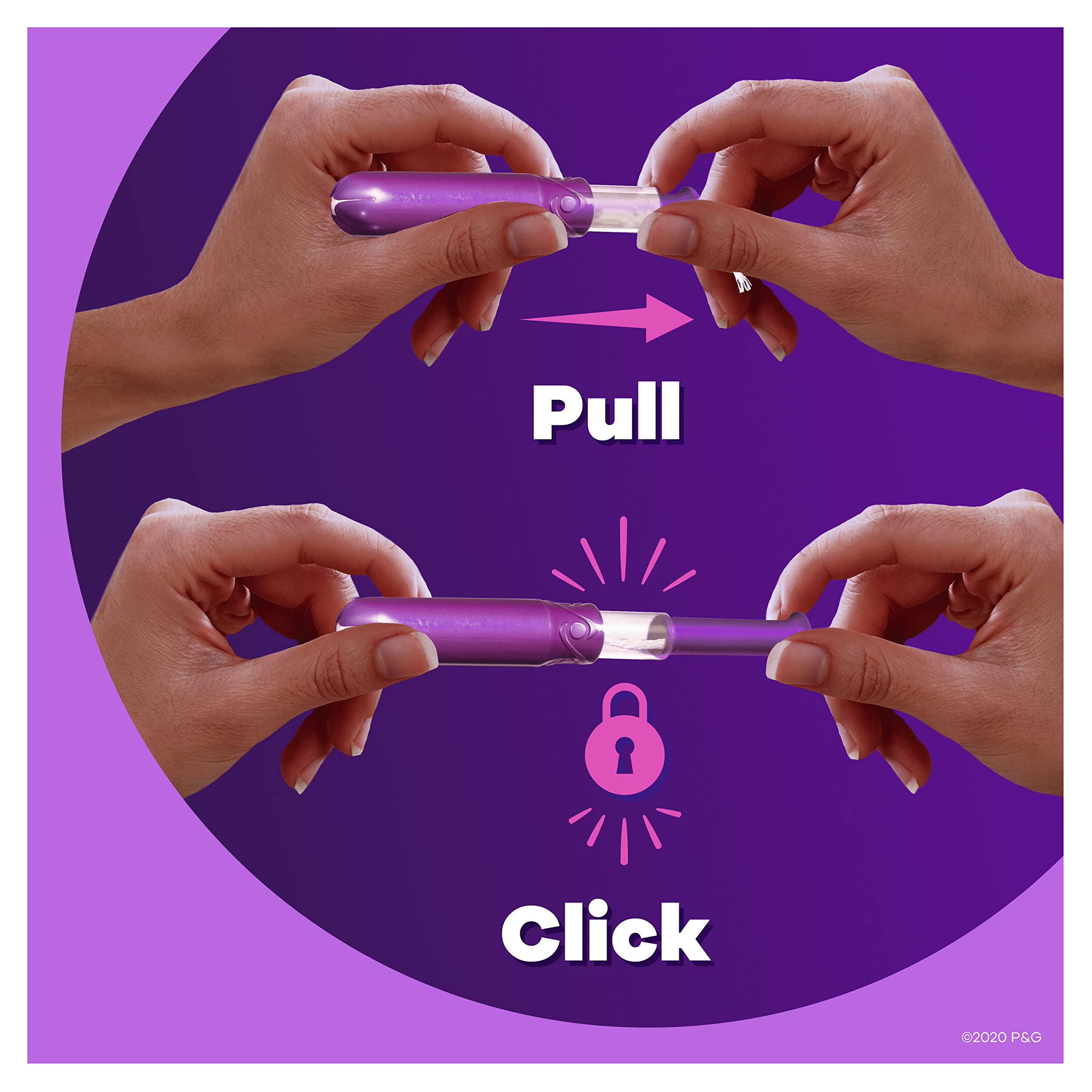 Tampax Pocket Radiant Compact Tampons Multi Pack, Regular/Super Absorbency with BPA-Free Tampax