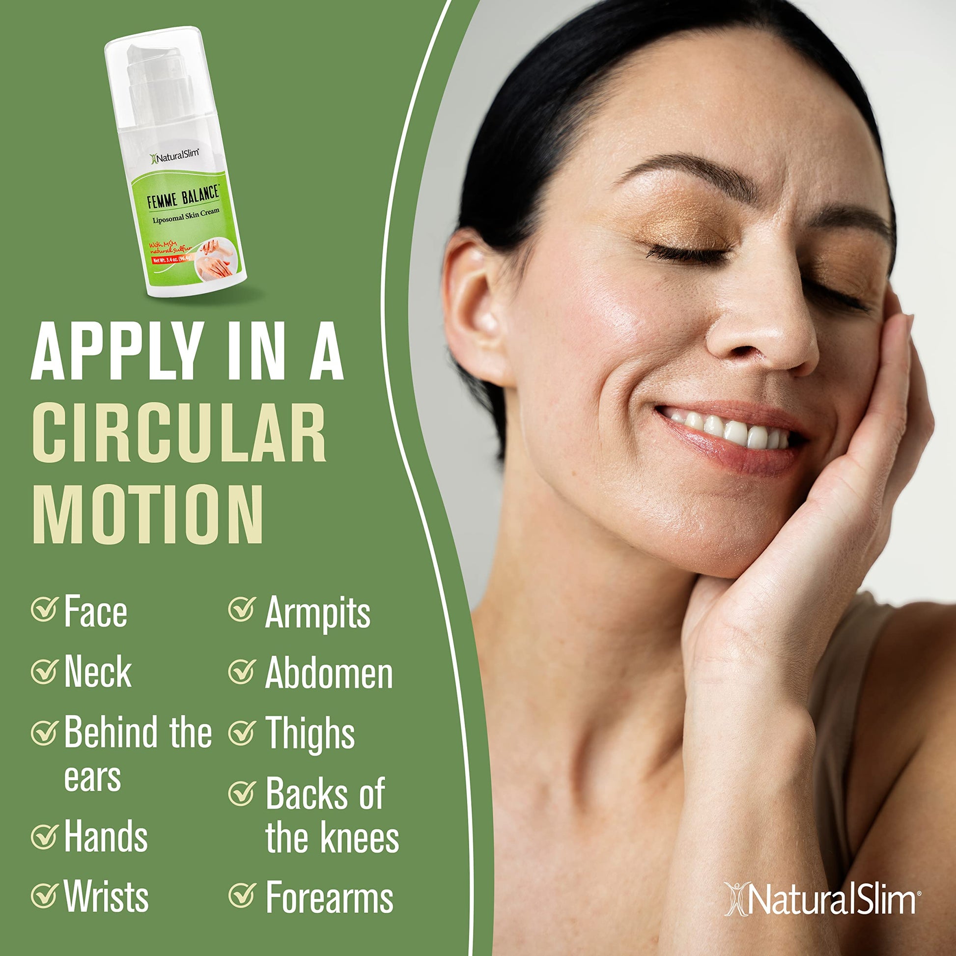 NaturalSlim Femme Balance - Progesterone Cream for Women - Natural Hormonal Balance & Menopause NaturalSlim