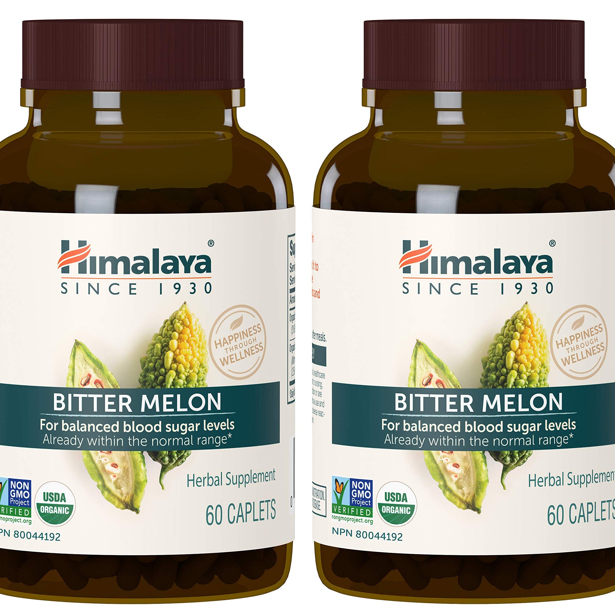 Himalaya Organic Bitter Melon/Karela Herbal Supplement, Glycemic Support and Weight
